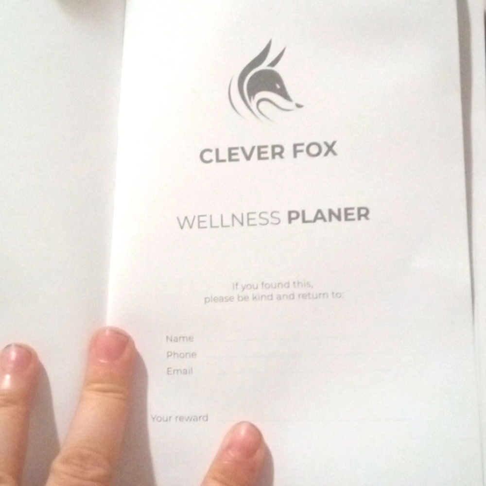 Clever fox wellness planner book
